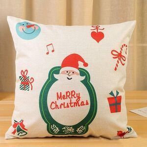 Christmas Pillow Cover Merry Christmas Santa